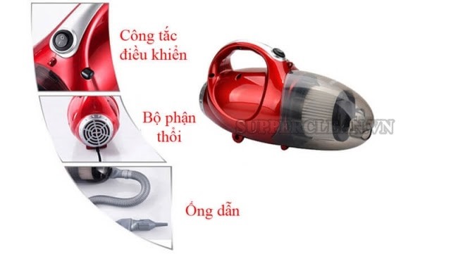 máy hút bụi vacuum clean có cấu tạo đơn giản