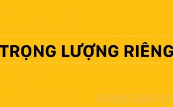 trong-luong-rieng-la-gi