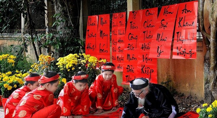 câu đối tết 4 chữ 5 chữ