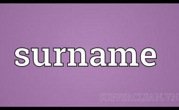 surname là gì
