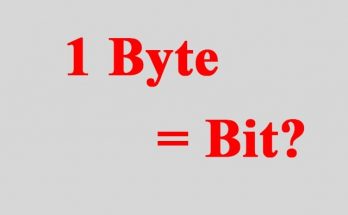 1 byte bằng bao nhiêu bit