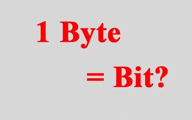 1 byte bằng bao nhiêu bit