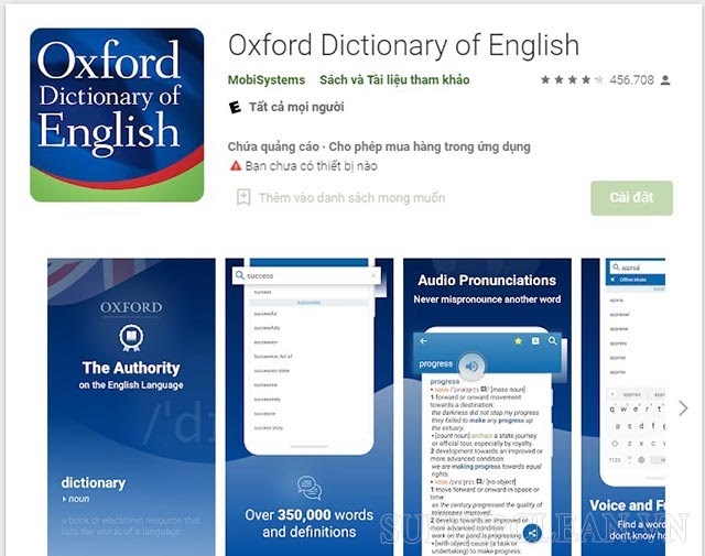 Oxford Dictionary app 