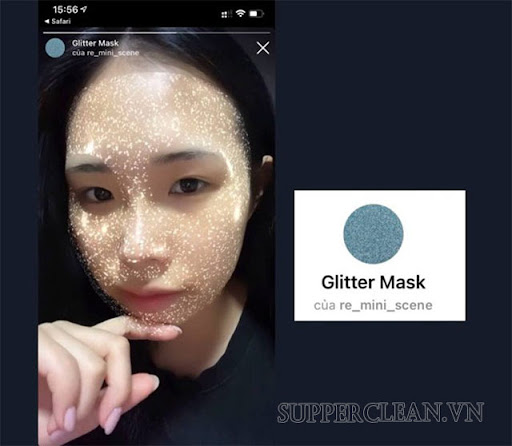 Filter mặt nạ lấp lánh (Glitter mask)