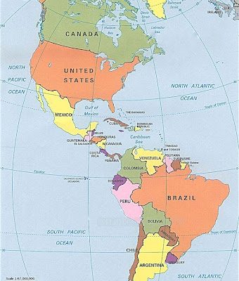 châu mỹ gồm những nước nào