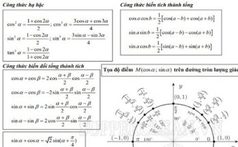 công thức hạ bậc