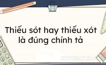 thiếu sót hay thiếu xót