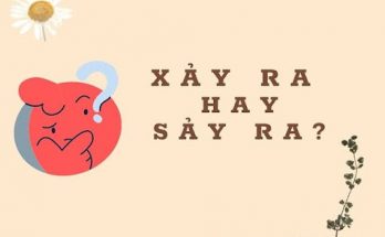xảy ra hay sảy ra