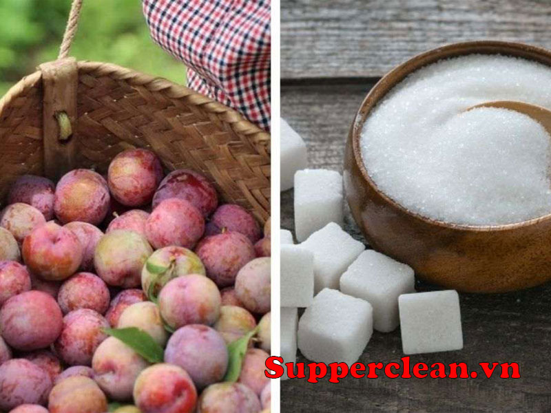 Nguyên liệu cần chuẩn bị Làm Siro Mận