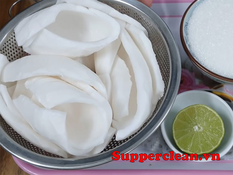 Nguyên liệu làm mứt dừa