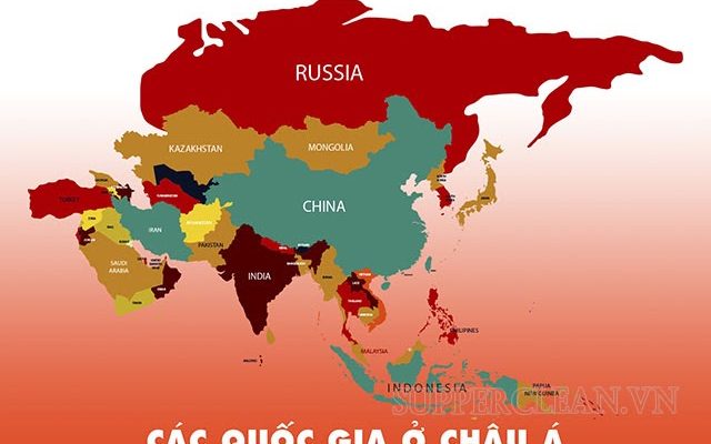 châu á gồm những nước nào
