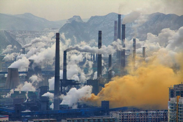 khói bụi từ sản xuất công nghiệp