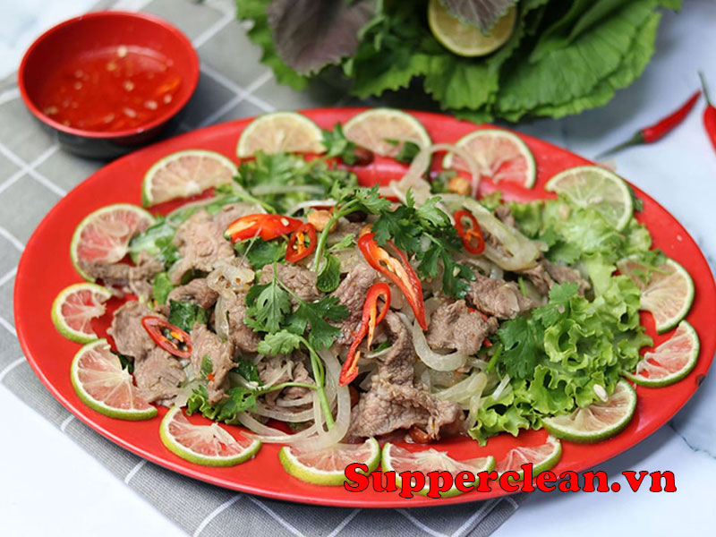Giá bò tái chanh bao nhiêu