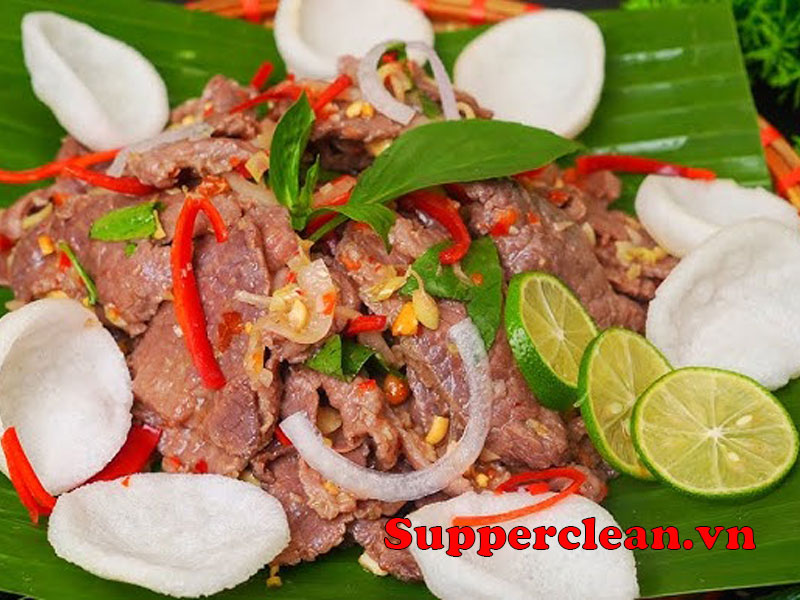 Món ăn kèm cực hợp bò tái chanh