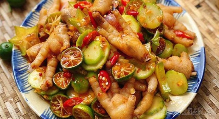 Cách làm chân gà sốt Thái đơn giản