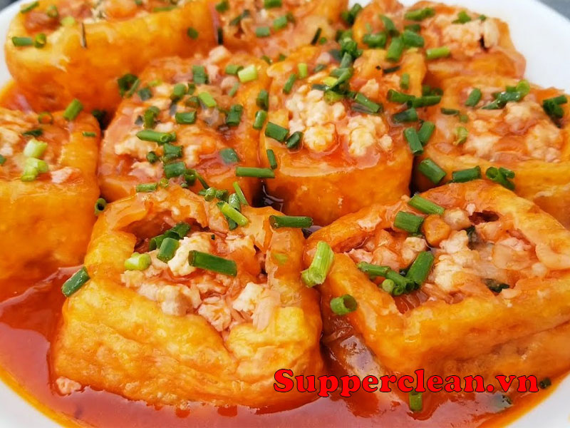 đậu phụ nhồi thịt