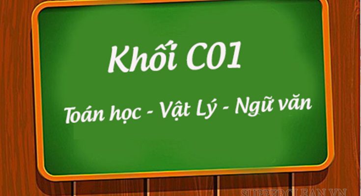 C01 là tổ hợp gồm các môn: Toán, Văn và Vật Lý