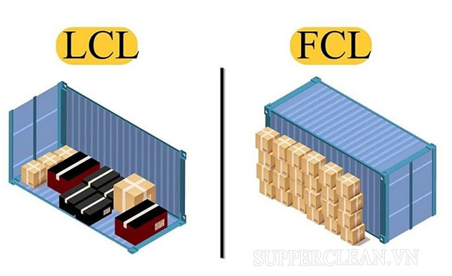 Hàng LCL khác biệt với hàng FCLHàng LCL khác biệt với hàng FCL
