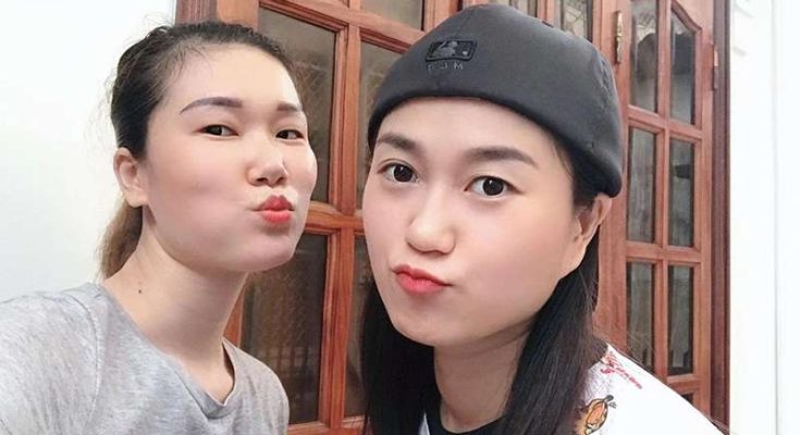 Hình ảnh chị Google Thi Giang và nữ diễn viên Lâm Vỹ Dạ 
