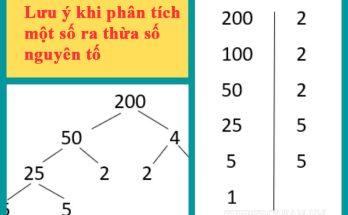 Một số lưu ý khi thực hiện tính thừa số là gì