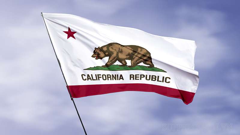 Lá cờ biểu tượng của bang California