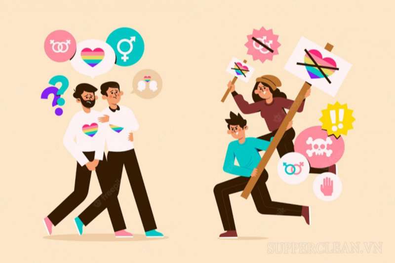 Homophobic là hội chứng kỳ thị, phân biệt đối xử với người đồng giới