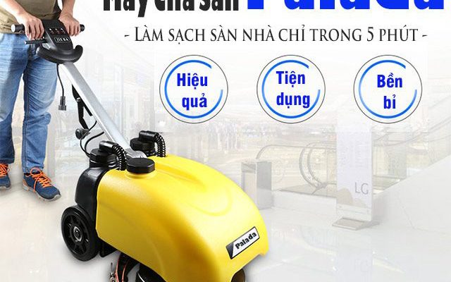 Máy chà sàn nhà xưởng Palada có hiệu quả làm sạch tốt
