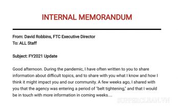 Memo là bản thông báo ngắn gọn dùng trong liên lạc nội bộ doanh nghiệp