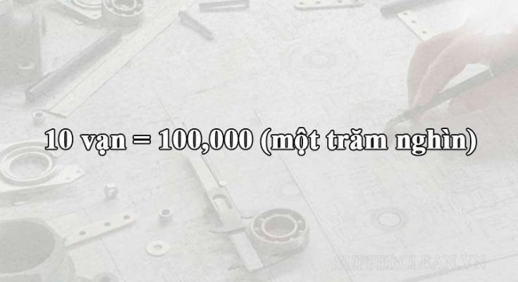 10 vạn tương đương với một trăm nghìn 