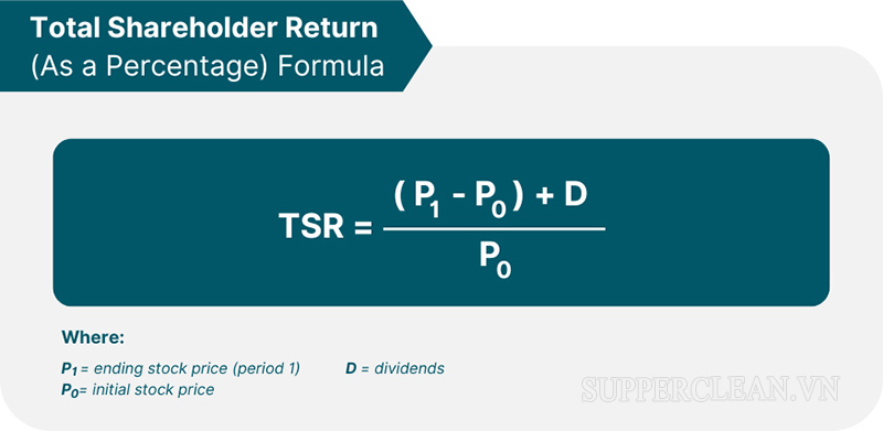 Công thức tính lợi nhuận cổ đông TSR