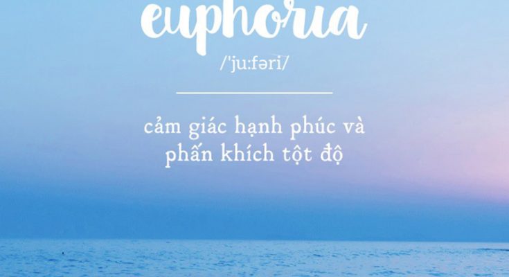 Euphoria là sự hưng phấn, vui vẻ và vô cùng hạnh phúc
