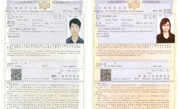 COE là giấy xác nhận lưu trú hợp pháp tại Nhật