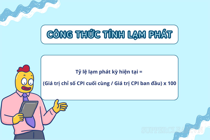 Công thức tính tỷ lệ lạm phát theo chỉ số giá tiêu dùng CPI