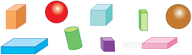 Bài tập số 1: Có bao nhiêu khối lập phương trong các hình dưới đây:
