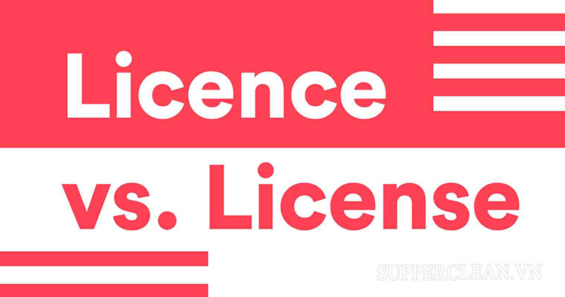 Cách dùng license và licence