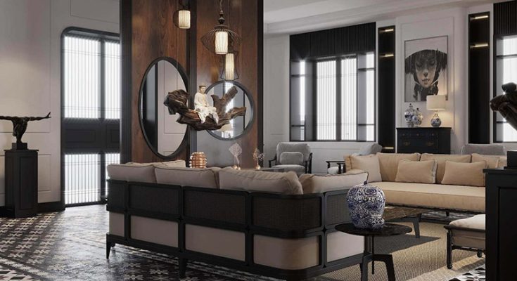 Phong cách Indochine rất chuộng những gam màu trung tính, bền theo thời gian