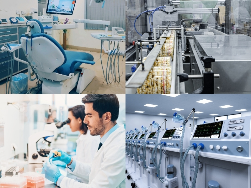 Ứng dụng của máy nén khí không dầu 