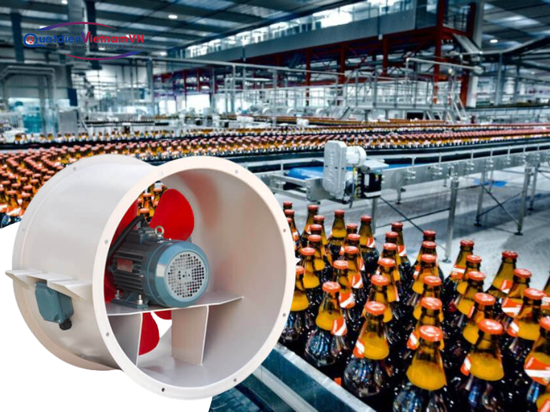 Ứng dụng của quạt hướng trục trong ngành thực phẩm và dược phẩm